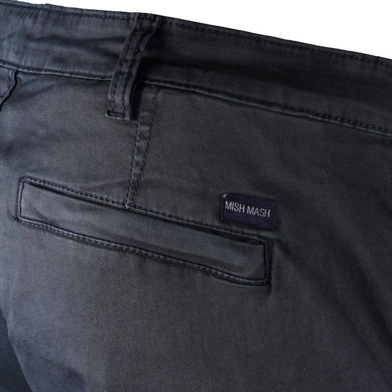 Mish Mash Cotton Stretch Twill Combat Shorts Navy 2