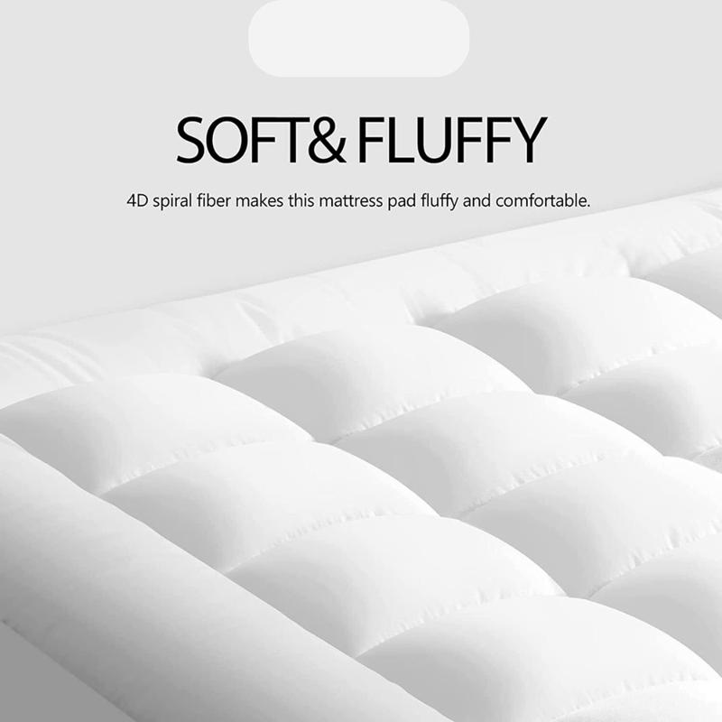 Product Introduction of 4" Inch Deep Luxury Soft Comforter Hotel Quality Microfiber Mattress Topper All Sizes 10cm white anti-allergic breathable foam padded cloud mattress topper 4 inch firm mattress topper white durable cooling kids mattress memory topper mattress blanket 1