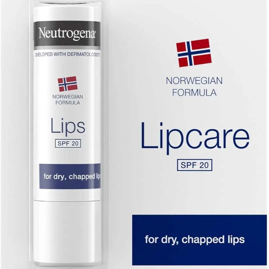Neutrogena Norwegian Formula SPF 20 Lip Balm (4.8g), Lipcare to Provide Immediate and Lasting Relief for Dry, Chapped Lips with Sun and All Weather Protection Smooth Lightweight Skincare
