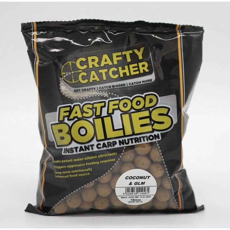 CRAFTY CATCHER FAST FOOD BOILIE RANGE 15mm 500g 1