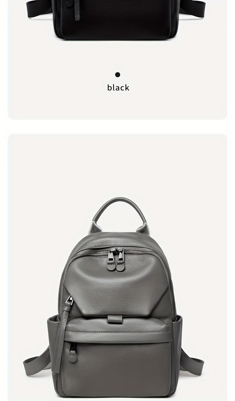 Product Introduction of This Stylish And Minimalist Large-Capacity Women'S Backpack Made of Top-Layer Cowhide Is Perfect for Commuting, Work, And Vacations. 11