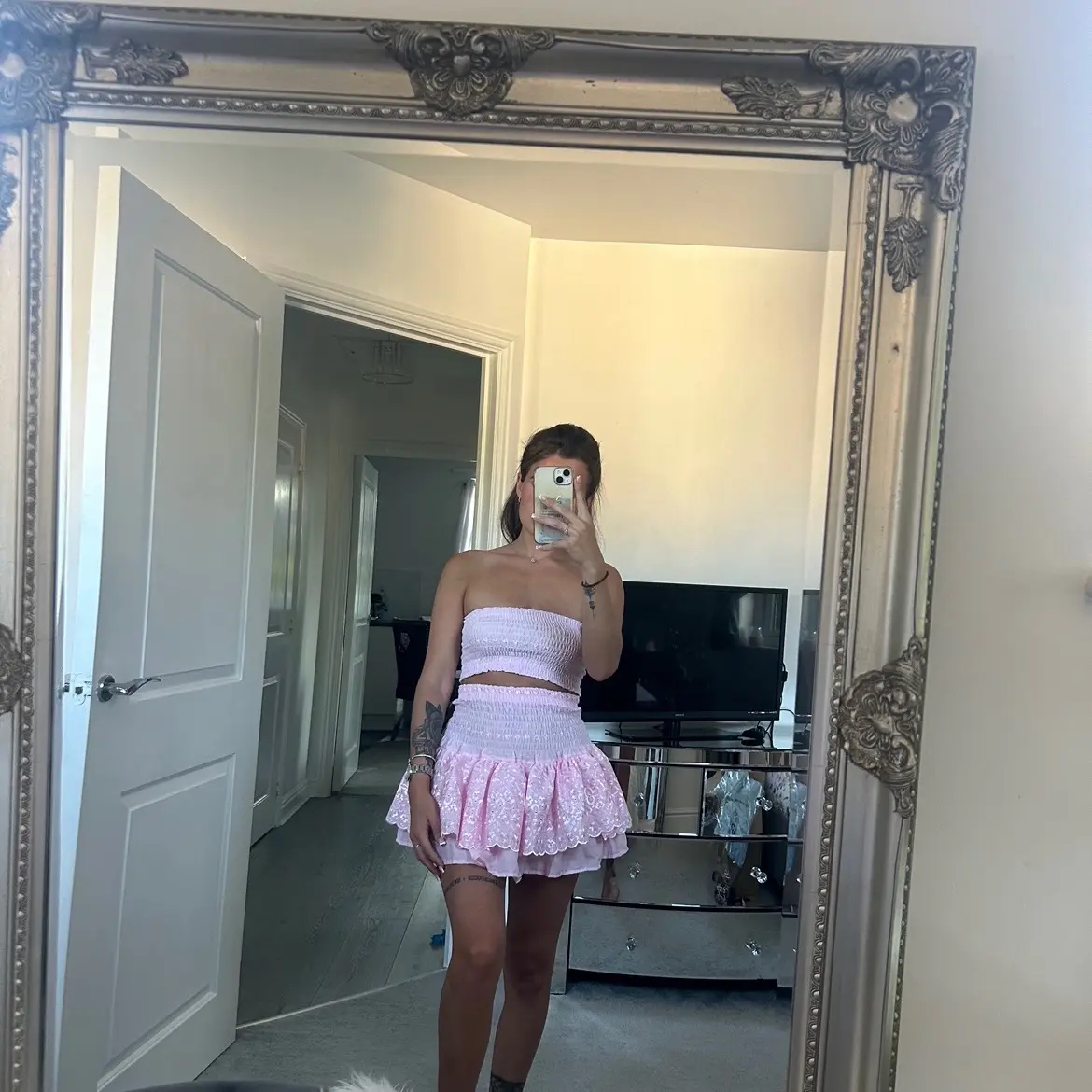 Ra Ra Skirt and Bandeau - Pink