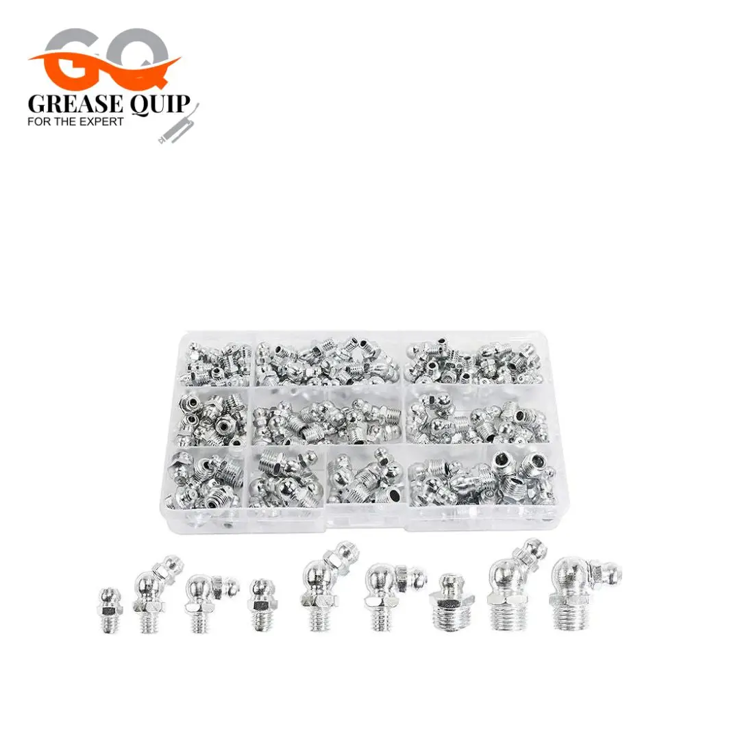 115Pcs Grease Nipple Kit (M6,M8,M10)