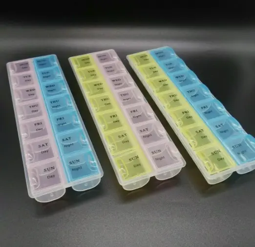 7 DAY PILL BOX MEDICINE TABLET DISPENSER ORGANISER STORAGE CASE DAY/NIGHT 1