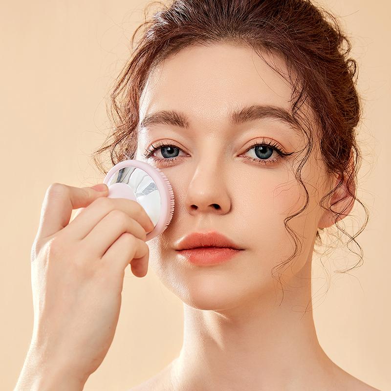 Easy to Use Handle Facial Cleanser Silicone Face Wash Beauty Brush Automatic Facial Cleanser Deep Cleaning Ladies Massage Facial Unisex Soothing Cleansing Comfort Adjustable Color Gentle Sensitive Waterproof face  massager 8