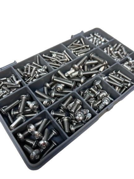 325 Piece Assorted Stainless Steel Socket Allen Button Machine Screws M3 M4 M5 Kit 3