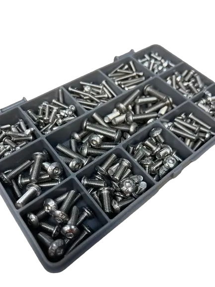 325 Piece Assorted Stainless Steel Socket Allen Button Machine Screws M3 M4 M5 Kit 3