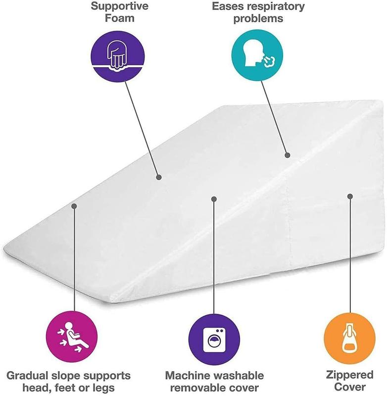 Premium Bed Wedge Pillow (20x18x11"): Enhanced Comfort & Support - Find Yours on TikTok Shop 3