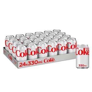 Diet Coke Multipack Can 24 x 330ml - The great refreshing taste of Diet Coke with no sugar and no calories, Beverage Soft Drink