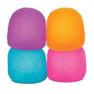 NeeDoh Gumdrop Squishie Fidget Toy Anti Stress Sensory ADHD - Textured squishy fidget toys, 4 assorted colours - Maltose Sugar Filling