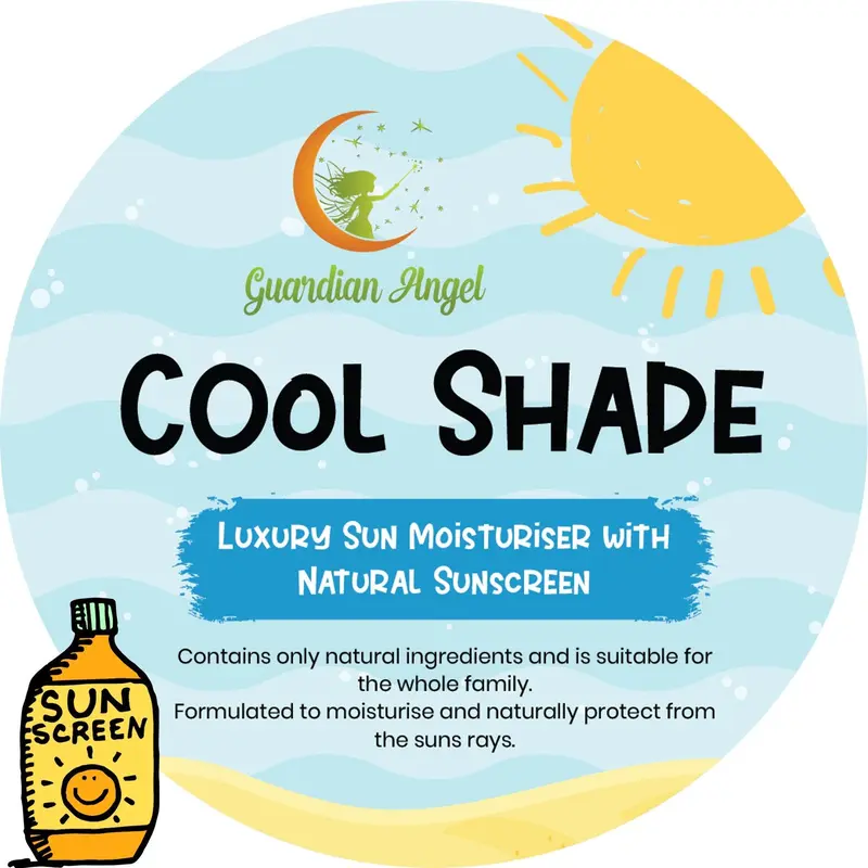 Cool Shade - All Natural Broad Spectrum Sun Cream - Low SPF and 3 Star UVA Rated - Raspberry & Coconut Oil, Shea Butter, Essential Oils. 3