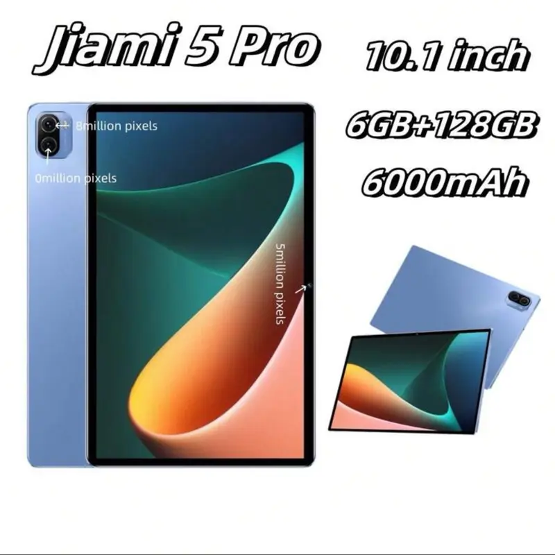Jiabo's New 10.1-Inch Tablet/6+128GB Memory/MTK6797 High-Performance Chip/Suitable For Work, Study, Leisure And Entertainment/Supports Bluetooth, WiFi, High-Definition Calling/1920 * 1200 High-Definition Resolution/Type-C Charging Port, Battery 6000mAh/An 0