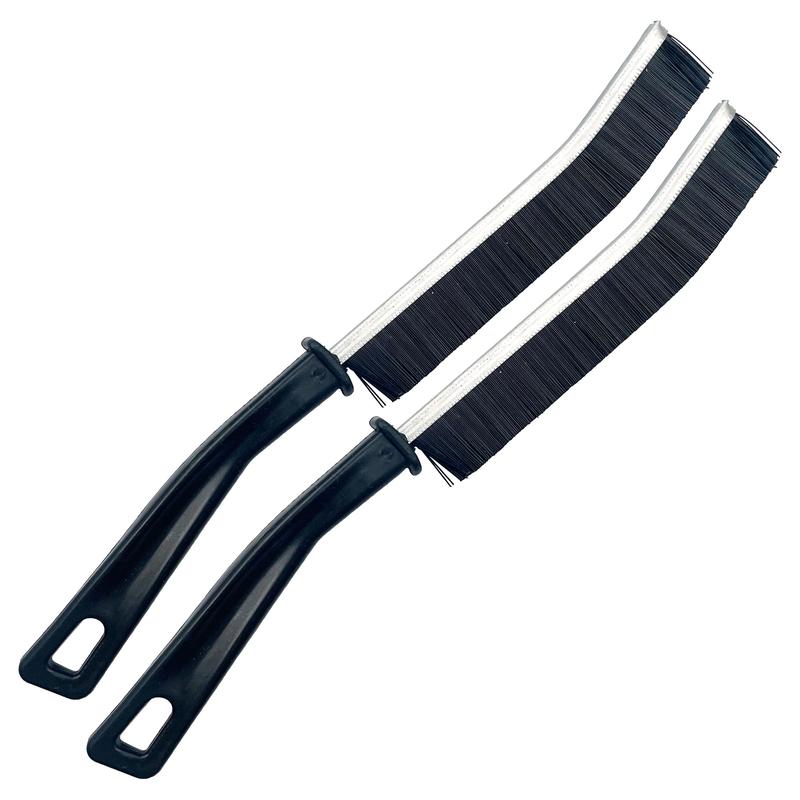 Small Curved Gap and Crevice Cleaning Brush with Handle - Pack of 1, 2, 5, 8 or 10 - Great for Window, Sinks, Cars and Other Spaces 7
