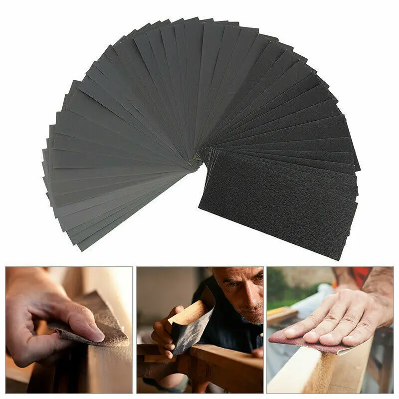36Pcs Wet and Dry Sand Paper Mixed Assorted Grit 400-3000 Car Paint Sandpaper UK 2