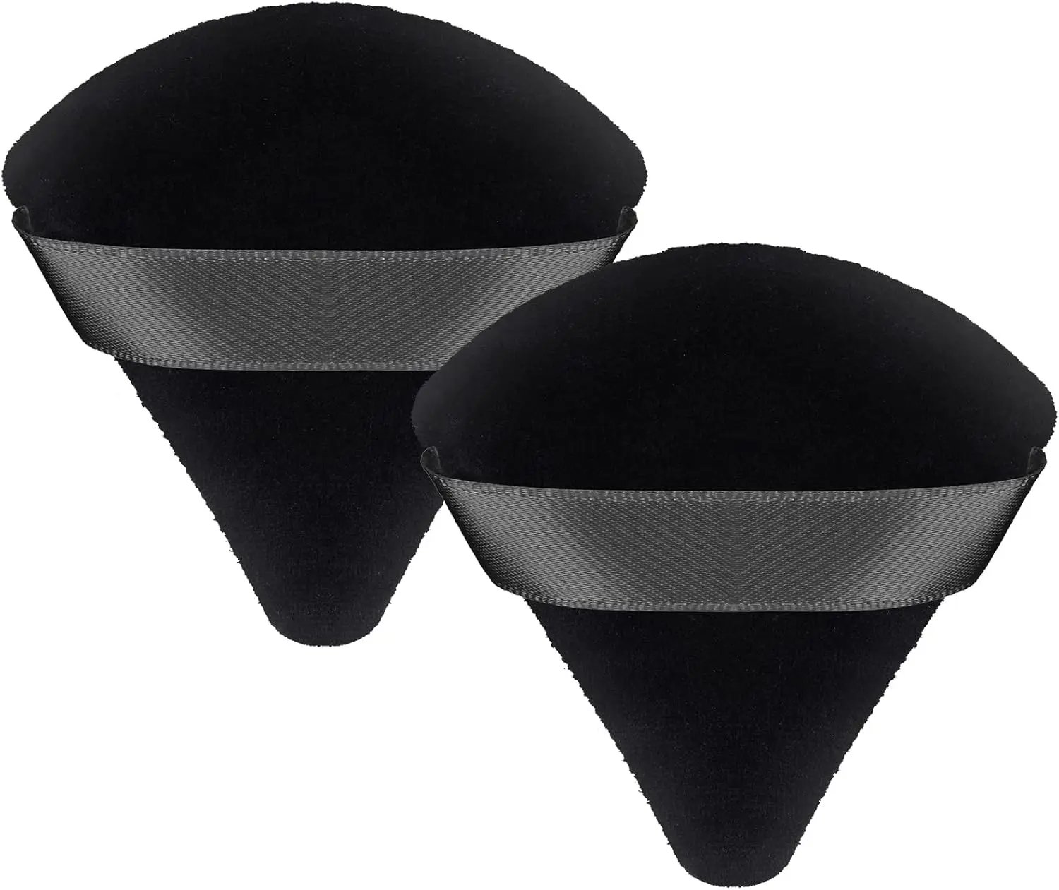 2Pcs Velvet Triangle Powder Puff Sponge Blender Makeup Sponge Soft
