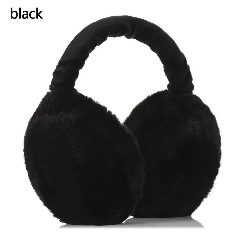 Solid Color Earmuffs Unisex Soft Plush Ear Warmer Foldable Ear Muffs Comfortable Coldproof Earmuffs For Winter Outdoor 3