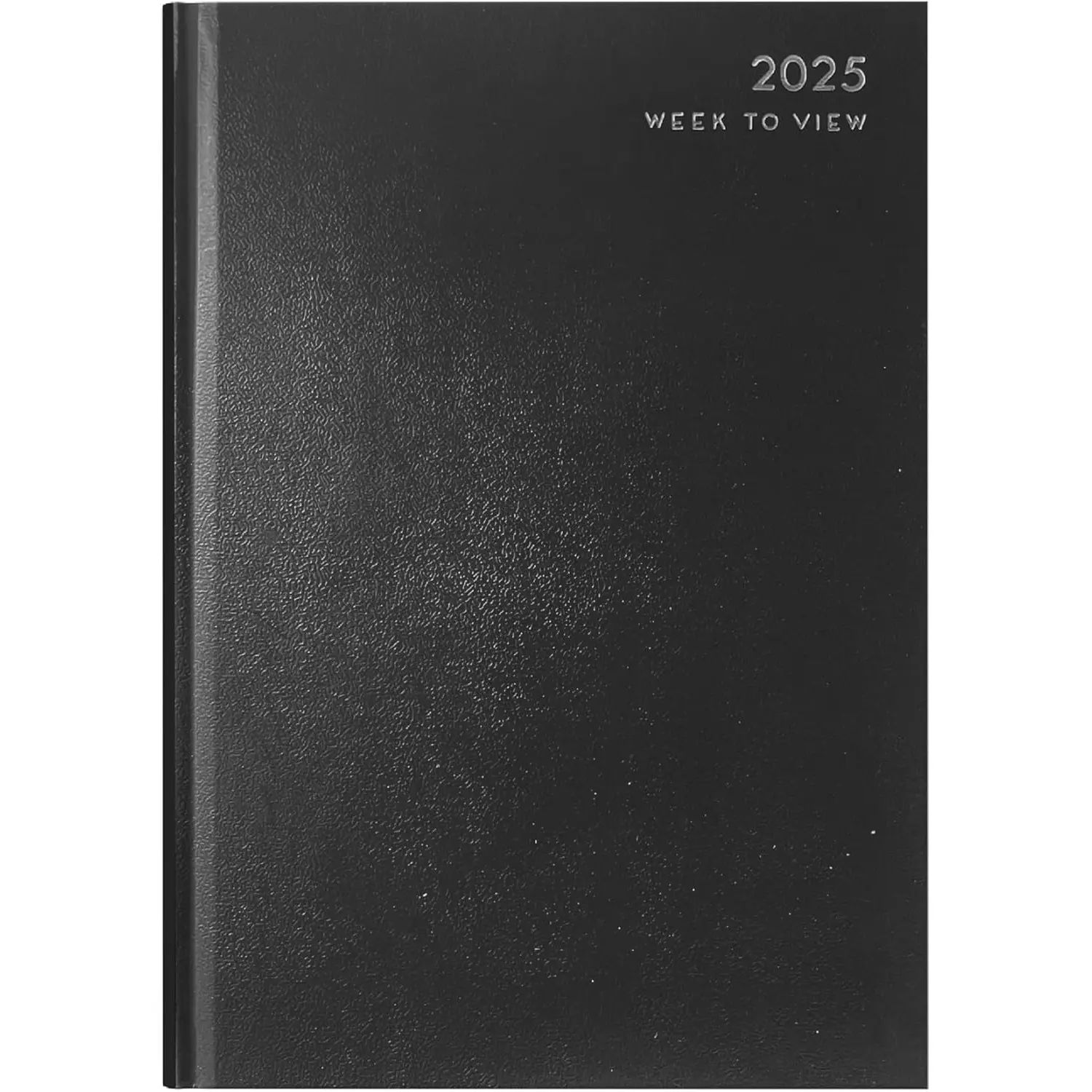 2025 A5 Week To View Diary Hard Backed Daily Planner Black A5 Diaries By MantraRaj