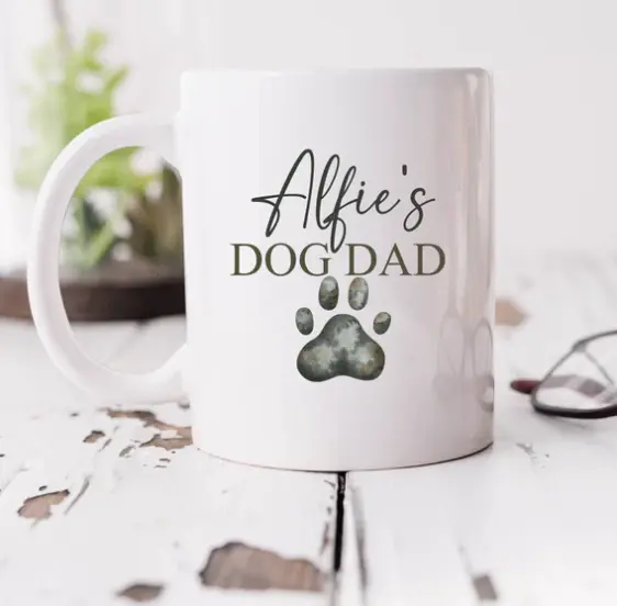 Dog Dad Custom Mug