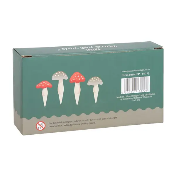 Set of 4 Mini Mushroom Plant Pot Pals 1