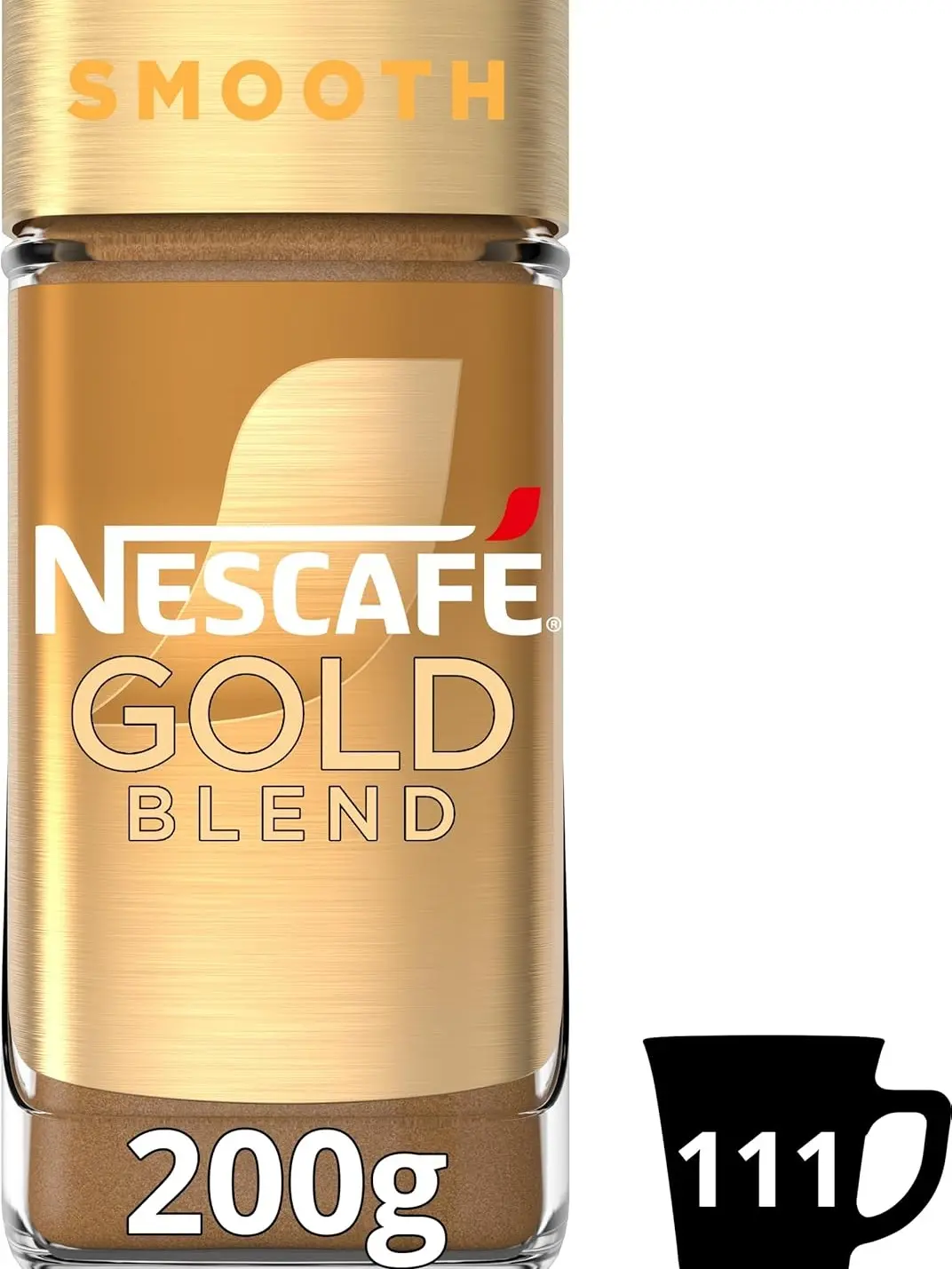 NESCAFÉ Gold Blend Smooth Premium Instant Coffee | Light Roasted Arabica & Robusta | 200g Pack
