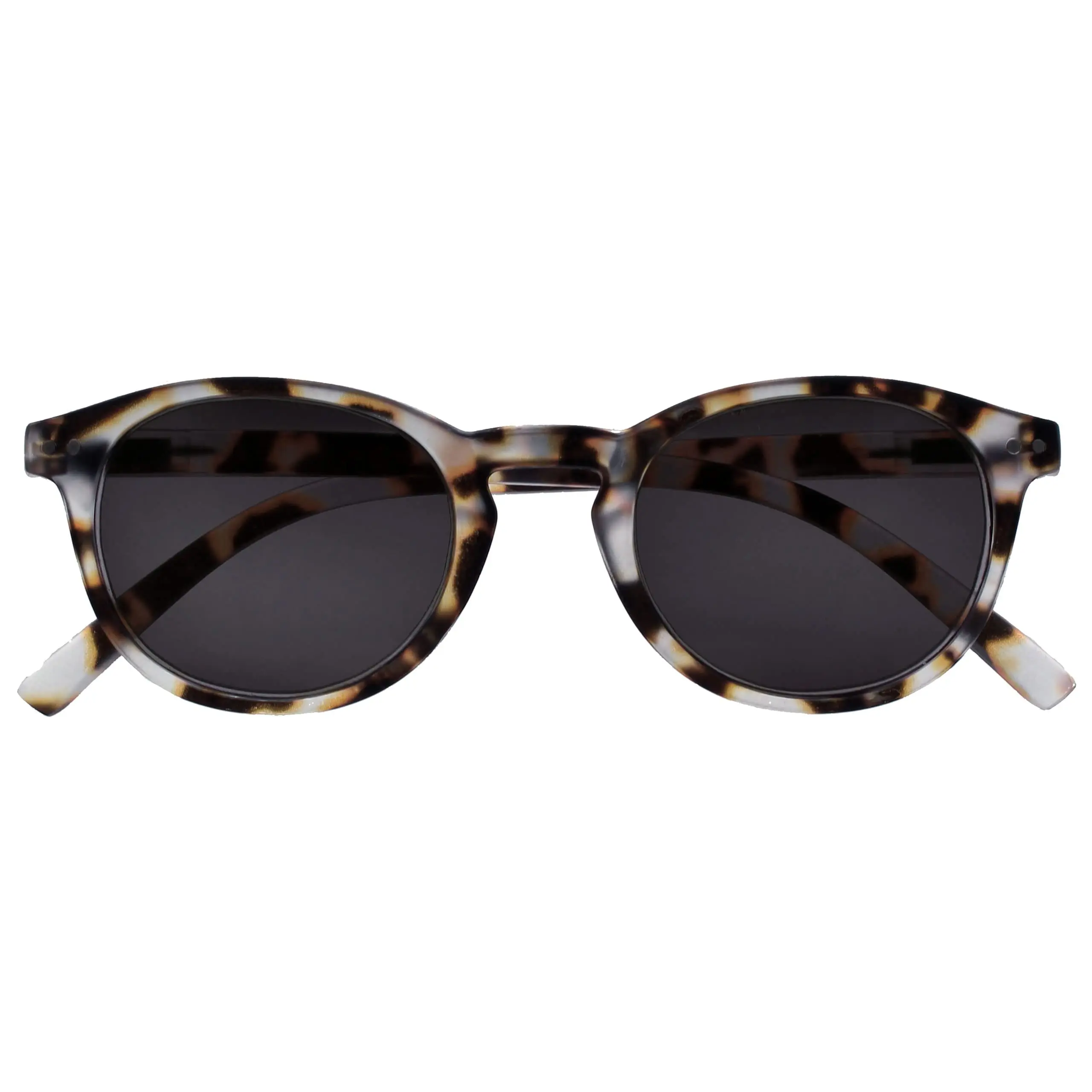 Opulize Zen Smal Light Brown Tortoiseshell Unisex Sunglasses