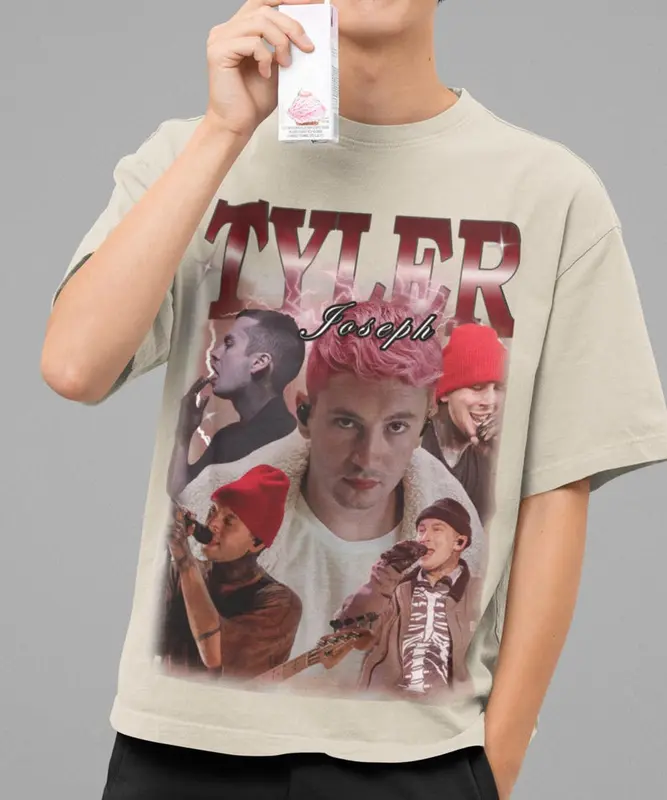 Tyler Joseph Vintage T-Shirt, Tyler Joseph Tee, Retro 90's Fans Homage T-shirt, Tyler Joseph Retro 90s Sweatshirt, Tyler Joseph Merch Gift 2