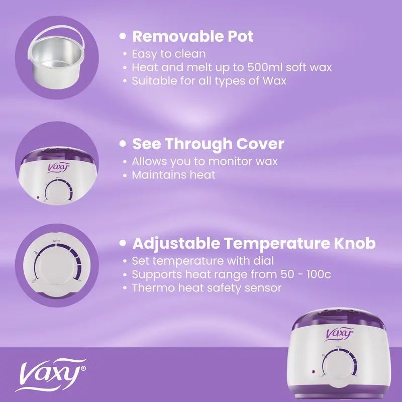 Home Waxing Kit for Hair Removal Wax Warmer 200g Wax Spatula Wipes,  Heater Collar Body Care Cosmetic Cream Comfort 2