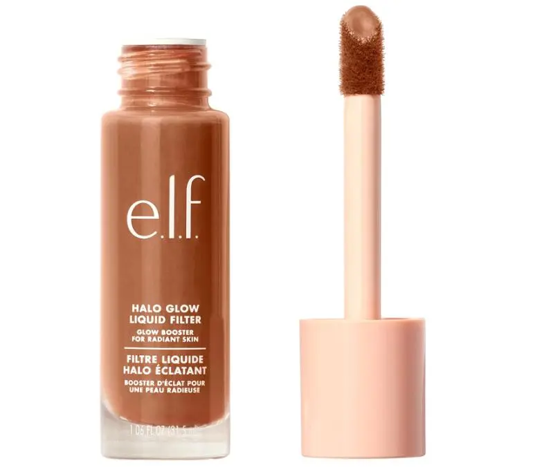 Halo Glow Liquid Filter, Complexion Booster For A Glowing, Soft-Focus Look, Infused With Hyaluronic Acid, Vegan & Cruelty-Free, 6 Tan - Deep Concealer Coverage Foundation Makeup Pack Radiant Cosmetic