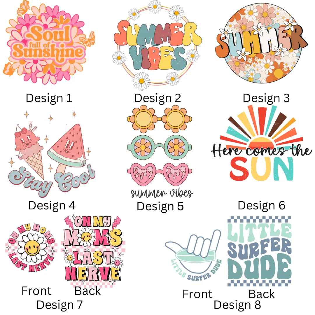 Children's Summer Slogan T-Shirt