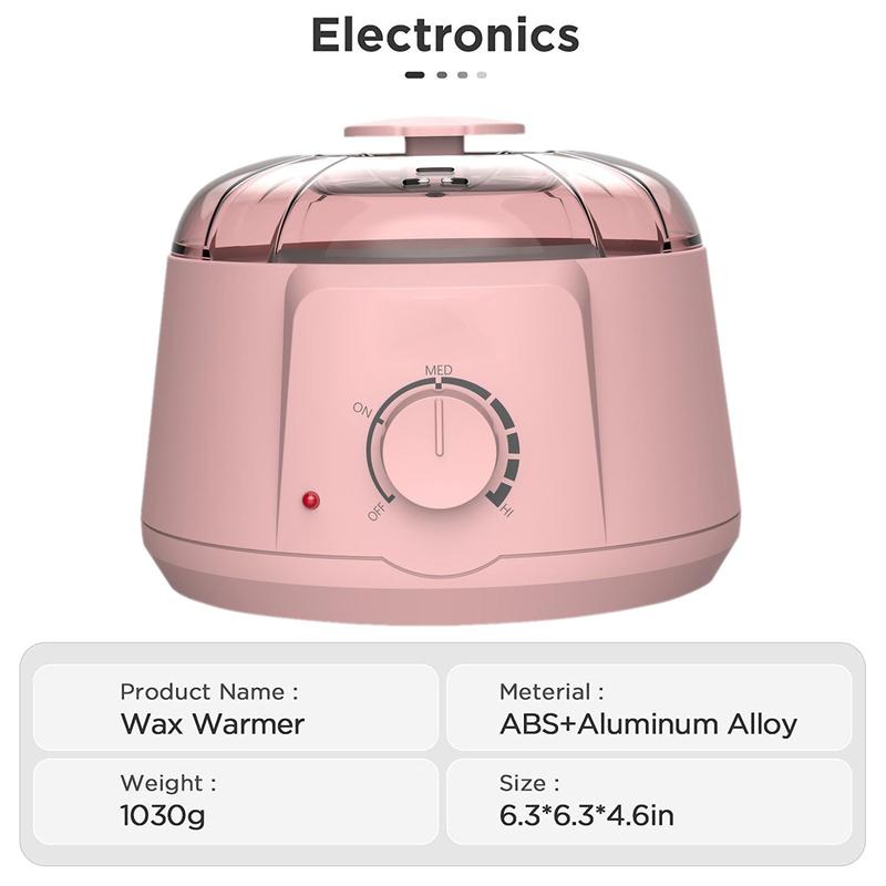 【Easter Sale】Waxing Kit, Wax Pot for Hair Removal, Wax Heater Kit for Waxing professional, 5 packs Wax Beads and 20 Applicator Sticks, Painless Waxing Machine for Full Body Waxing 3
