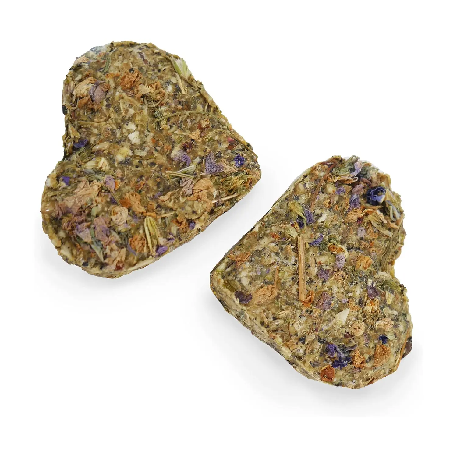 Rosewood Apple & Pansy Nibble Hearts 120g (6pk) Suitable for Guinea Pigs, Rabbits, Chinchillas, Hamsters, Mice, Rats, Gerbils and Degus - Treat Small Animal Feed Natural Food