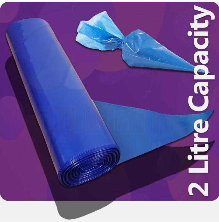 Product Introduction of Blue Disposable Icing Piping Bags 21" Large Heavy Duty Mash Savoy Cake Non Stick pipingbag - Home & Kitchen Supplies - Bakeware Bakeware 4