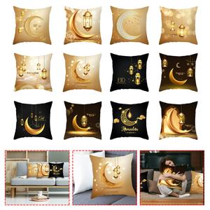 2024 New Eid al-Fitr Ramadan elements printed pillow case furniture sofa bedding pillow case cushion cover decor