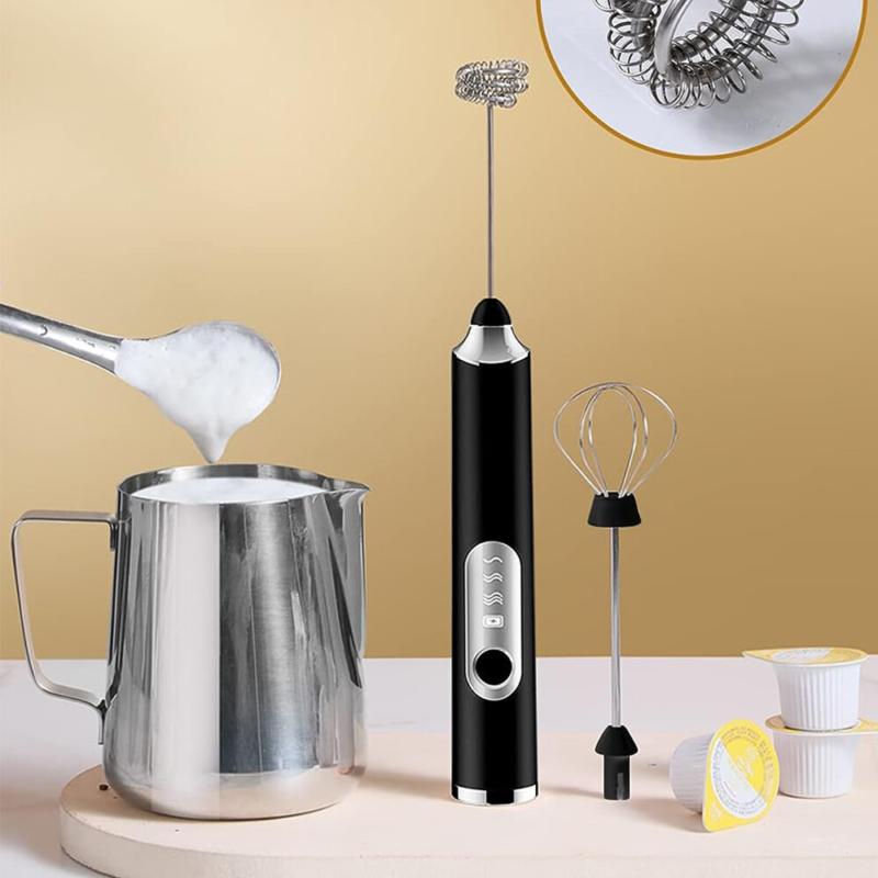 Product Introduction of ⭐[Delivery In 2-3 Days]⭐Rechargeable Electric Milk Coffee Frother Whisk Egg Beater Handheld Frappe Mixer 14