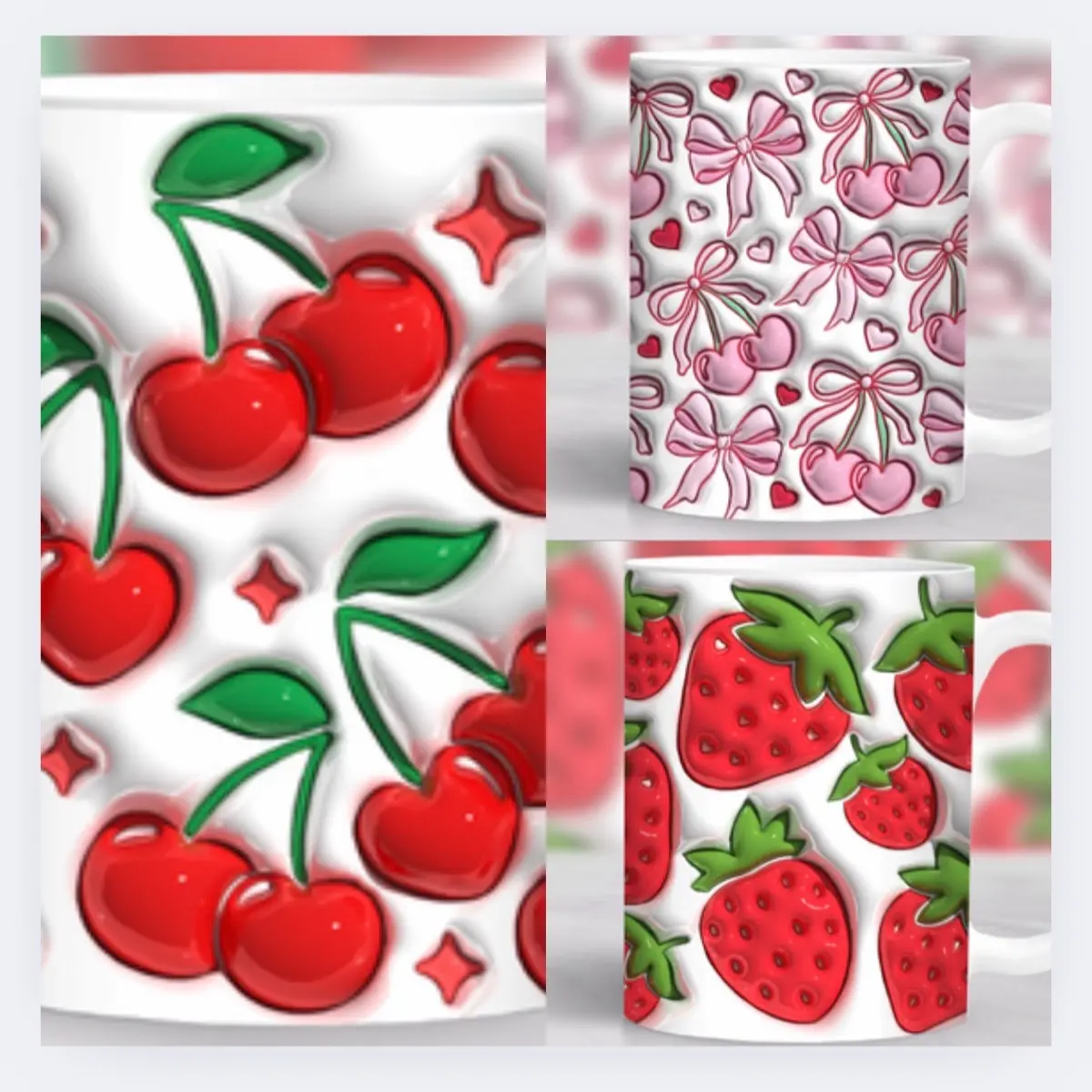 All Over Patterned Design Ceramic Mug for Home and Office - Drinkware