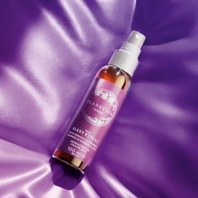 Planet Spa Sleep Ritual Pillow Mist Aromatherapy; the top-rated sleep spray hero, infused with French lavender and chamomile essential oils to help you get the beauty sleep you deserve. Assists sleep, ensures relaxation. oil 7