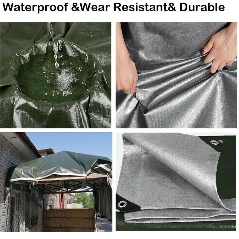 Product Introduction of Large Tarpaulin Heavy Duty Regular Waterproof Cover Tarp Ground Camping Sheet 2Mx3M 6
