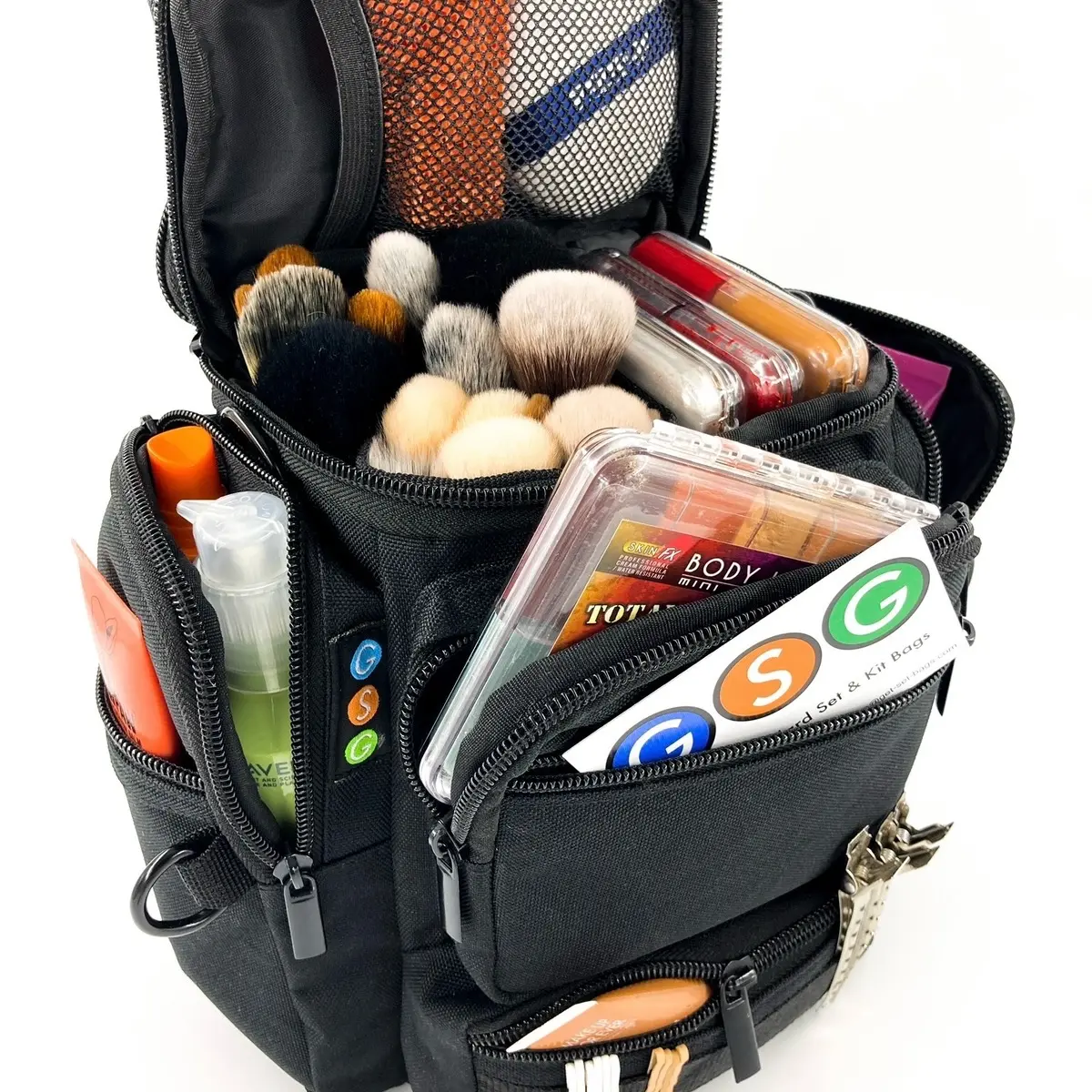 GSG Original Design ‘QodpaQ’ Black Set Bag - Designed for Hair & Make up Artists - Subscribe at the GSG website for your Storewide Discount - Free UK Shipping over £60 - NO Brexit Charges - We Ship Globally