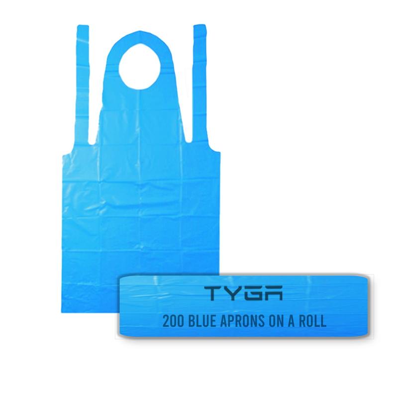 TYGA Disposable Workwear Protective Polythene Aprons (200) (On A Roll) Pack Kitchen Personal Cleaning 4