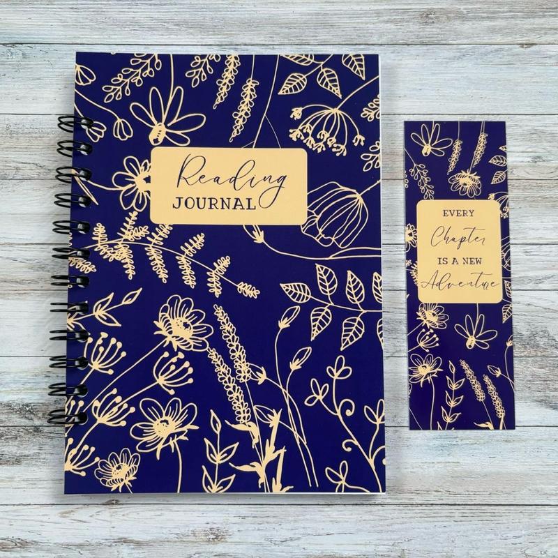 Reading Journal 5 Different Covers To Choose From & 3 Different Styles. Custom Book Journal. 8