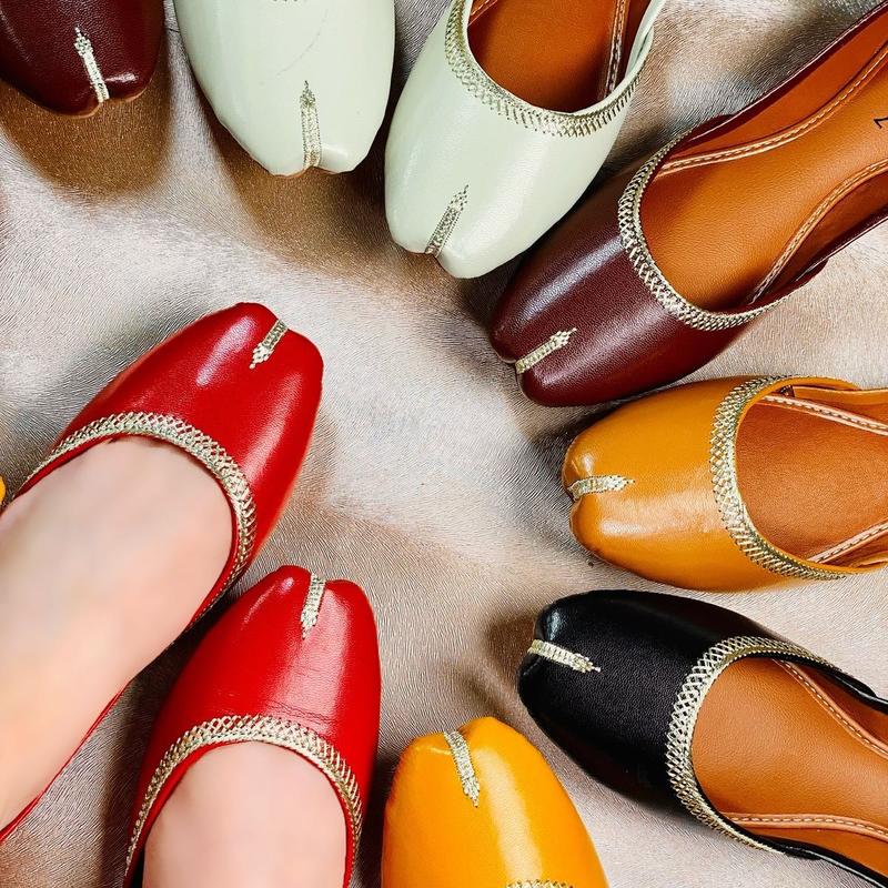 Womens Artificial Leather Khusa | Designer Indian Pakistani Ethnic Jutti Mojari | Gift For Her | Ladies Wedding Shoes Padded Comfort Footwear 3
