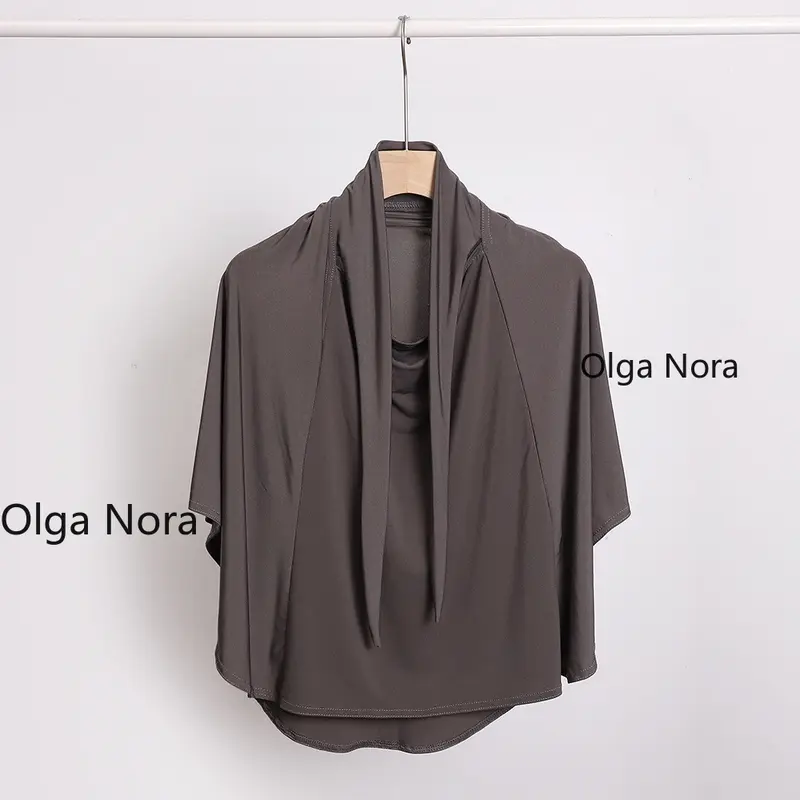 Olga Nora ON2751ON Versatile Women's Headscarf with Face Cover - Double Layer Modest Hijab for Daily Wear and Special Occasions square  hijab 6