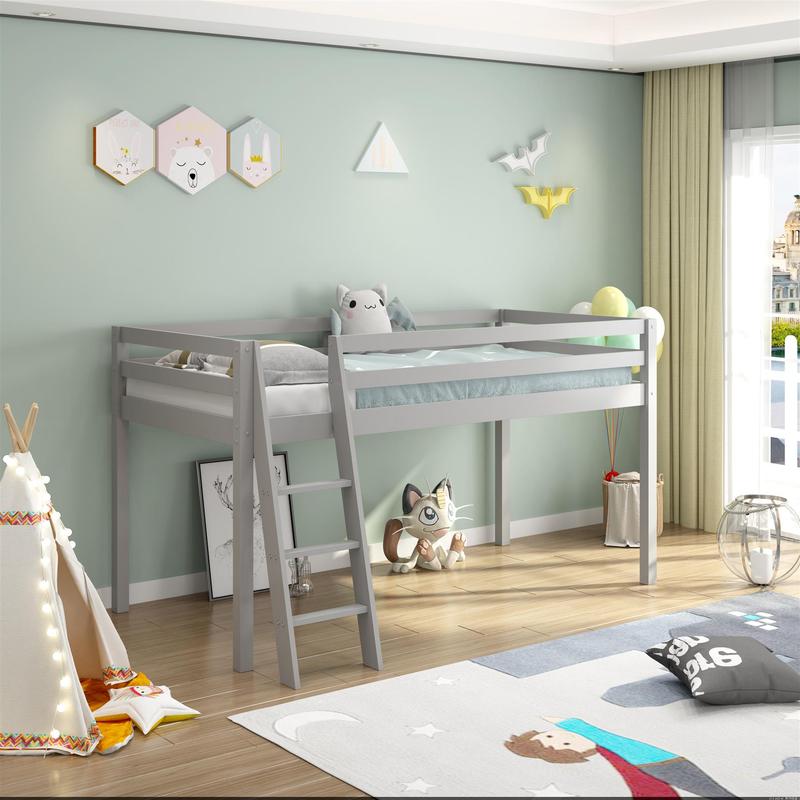 Kosy Koala Mid Sleeper for Kids - Space-Saving, Durable, and Customisable Mid Sleeper for Kids, (Grey, 3ft) 1