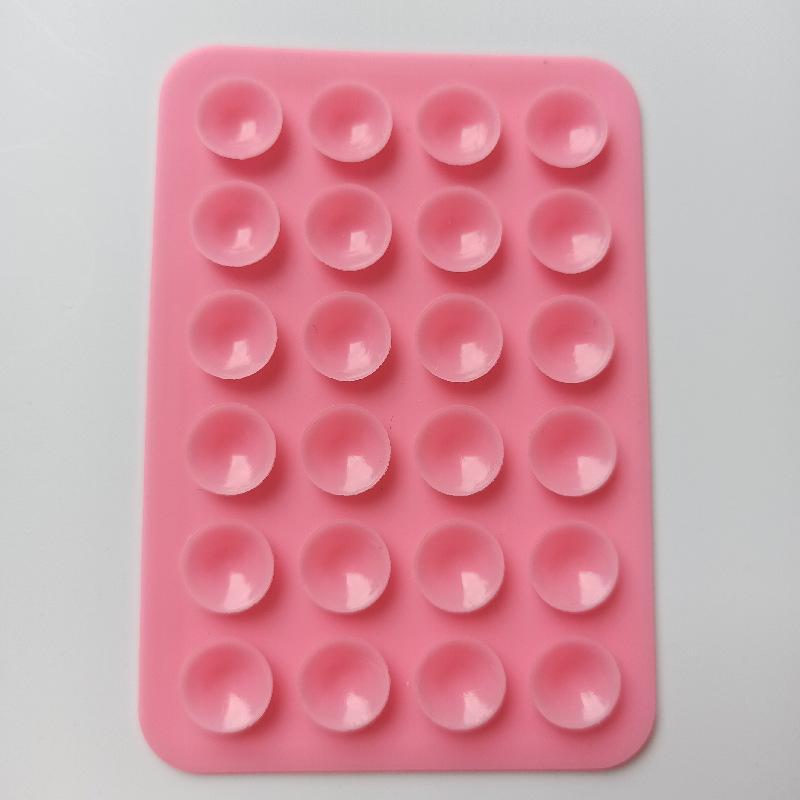 square silicone suction cup mobile phone tablet mobile power supply leather case with adhesive suction cup 3