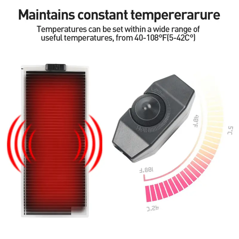 Reptile Vivarium Heat Mat Heating Warm Heater Pad With Thermostat Controller UK 1