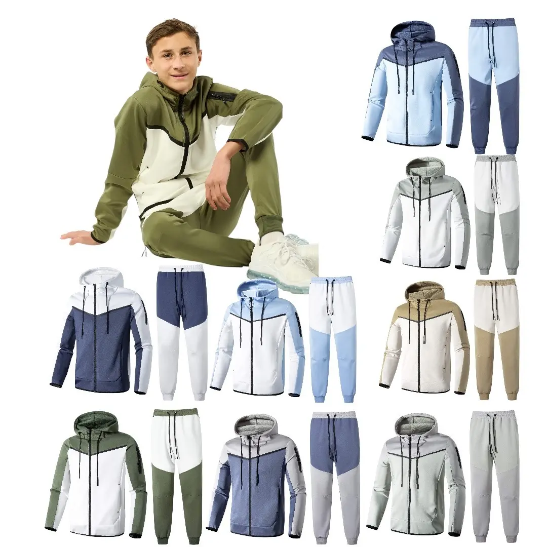 7-13 Years Boys  Tracksuit Full Set  Tops and Pants Outfit Set   BT008