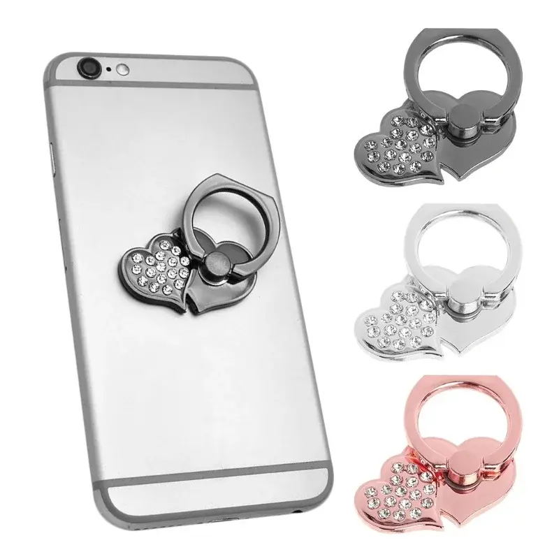 Shiny Rhinestone Phone Ring Stand Finger Holder for Smartphone and Cellphone 2