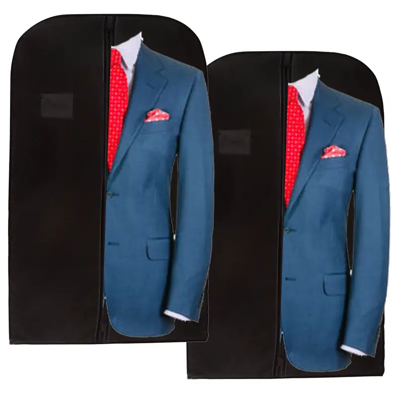 Wedcova Suit Covers for Men Pack Of 2 | Hanging Garment Bags | Travel Blazer & Jacket Bag | Clothes Storage Cover with Zipper | Suits Carrier Moth Proof Protector | 60 x 100cm (24'' x 40'') 4