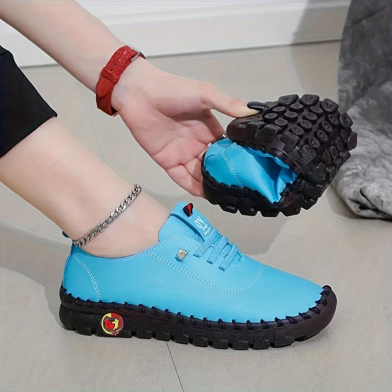 Product Introduction of Women's Slip-Resistant Synthetic Cover Sneakers - Comfortable, Breathable Casual Shoes in White & Multiple Colors (Pink, Blue, Black, Red, Green, Purple) for Spring & Fall 8