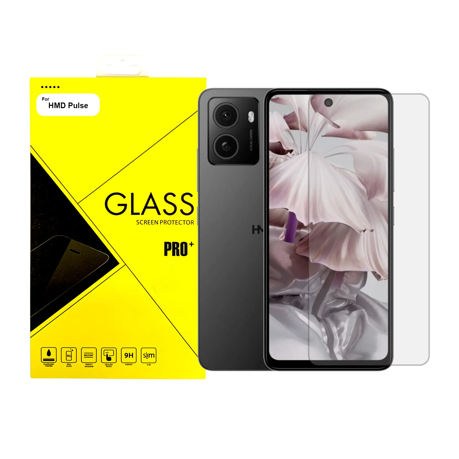 Tempered Glass For HMD Pulse Phone Screen Protector Accessories Silicone Installation Protection